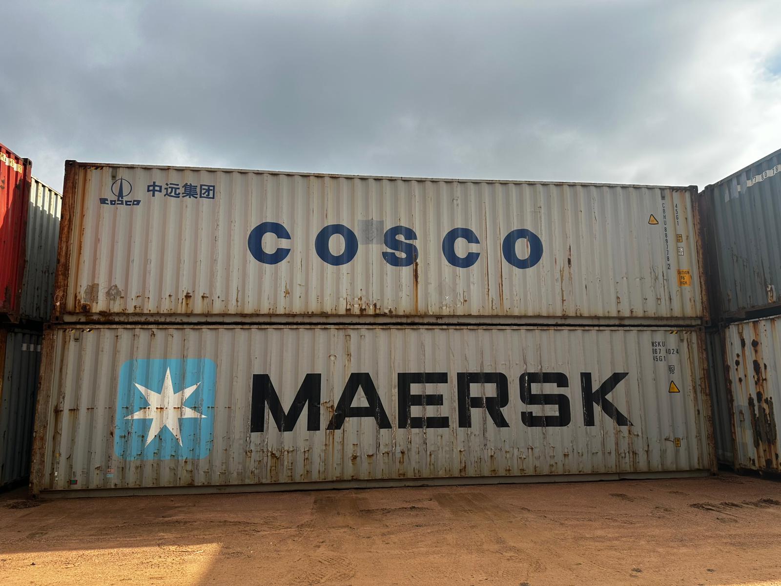 Contenedor de 40 pies, espacioso para aislamiento